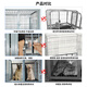 HKML dog cage large dog outdoor with toilet sturdy Labrador Golden Retriever German Shepherd reinforced medium dog kennel single layer 190 breeding board bottom double open cage Henan, Shaanxi