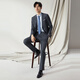 Qipai high-end series suits formal men's suits spring and autumn interview groom wedding dress