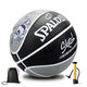 SpALDING Basketball Adult No. 7 Painting Design High Elastic Soft Hand Rubber Anti-Slip Outdoor Training Ball 84-681Y