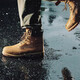 添柏岚（Timberland）防水天伯伦踢不烂头层牛皮大黄靴男女情侣款潮流马丁靴高帮鞋 101 10061W小麦色男靴 40