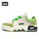 Lee casual shoes for men 2025 autumn casual sports sneakers for men thick sole heightening bread shoes for men green 40