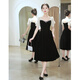 Vestido de noche negro de Seidler Nicho de lujo de lujo de alta gama Daily Daily Adult Gift For Women, las personas pequeñas pueden usar N Black L (recomendado 106-115 Jin [Jin equivale a 0.5 kg])