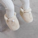 Tutu dawen nouveau-né bébé chaussures de coton 0-1 ans en automne et en hiver semelle douce-semelle de fourrure 6-12 mois ne vous débarrassez pas du couvercle de fitness portable à double face (beige) 1 paire une taille recommandée 0-12 mois (12 cm de longueur)