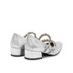 Joy / Peace Silver Wing Girl's Spring Nouvelle chaîne de strass talons Mary Jane Chaussures féminines J6621AQ4 Silver 36