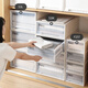 Tenma Japanische Tianma-Schublade Aufbewahrungsbox Kunststoff extra großer Aufbewahrungsbox Kleidungsschrank Aufbewahrungsbox Aufbewahrungsbox F3923-Khaki-Made in Japan Heißverkauf
