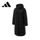 Adidas Winter Unisex Hooded Long Duck Down Sports Leisure Down Jacket Black L