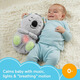 Fisher-Price Baby Educación temprana Koala Plush Toys Machine Sound Machine Iluminación de música personalizable adecuada para recién nacidos Grt59