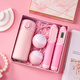 Geschenk Doctor's Day Geschenk Brautjungfer Souvenir Praktische Geburtstagsgeschenke für Freundinnen, geschäftliche Geschenke maßgeschneiderte Geschenkbox Pfirsich Pulver Thermos Modell Set drei
