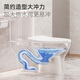 Huida Household Toilet 6379n Siphon Pumpant le siège antibactérien en vitré facile à nettoyer les toilettes grand diamètre de tuyau 6360 Toilet PP Cover-Jet Siphon-6218p 400 Distance de fosse (applicable à 385 mm ou plus)