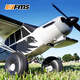 
FMS model aircraft 1700mm PA18 large water take-off and landing entry practice electric remote control fixed-wing aircraft PA-18 white PNP + float + Ruifei Fly Control + XT60 plug