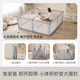 Resfor folding No Installation Baby Game Zaun Baby Boden Kletterblock Guardraht Innenrahmen Kinderzaun Home Installation Keine Installation Unsichtbarer Türversion 丨 Blu Grey (150x180 cm)