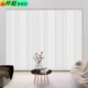 Aluminum alloy vertical curtain vertical blinds lift electric balcony blackout sunshade living room office dream curtain 5CM aluminum alloy pure white