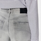 Jnby/Jiangnan Buyi [ESG] Frühlings- und Herbst-Denim Lose Wide-Big Hosen Retro Casual Pendel 5o9e12530 959/Denim Hellgrau S