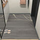 Beiyan entrance floor mat, entrance door mat, door mat, cuttable entrance floor mat, entrance door, water-absorbent anti-slip carpet, light luxury - gray 120cm*150cm