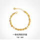 Laomiao gold-plated silver bracelet for women, hollow and exquisite 18K gold non-fading fashion niche exquisite bracelet