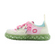 OETZI casual shoes couples new ugly cute canvas shoes with all-match color-blocking thick-soled jelly big head ugly trendy shoes light green/peach red/light blue T24341539 37