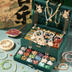 Xinge children's ancient style beaded gift box toys for girls birthday gifts hair decoration glass handmade DIY house play toys