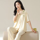 
Catman Modal pajamas for women in spring and summer cardigans for short-sleeved trousers for large size women's thin home clothing suits can be worn outside 12111 M (recommended weight is 90-100 Jin [Jin equals 0.5 kg])
