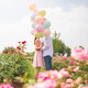 Kuyibao Macaron balloons 50 plush birthday scene arrangement for one year confession housewarming decoration confession activity marriage proposal