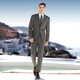 Vicutu Herrenanzug rein Wolljacke Business Formale Wear VBS21112010 Grau 180/96a