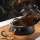 Tuojin Japan imported high-quality glass lifting kettle household small electric ceramic stove tea boiler kettle large capacity heat preservation Pisces + crystal stove 50mL or less