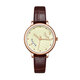 
Julius watch women's simple temperament new retro belt watch calendar quartz couple small round watch men's watch women's watch 1391 versatile brown [women's model]