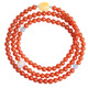 Baoxin Fanrui BOSFRU natural cherry red southern red agate multi-circle bracelet for women Hetian jade lotus beeswax accessories light luxury ornaments gifts and toys