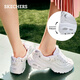 Skechers panda shoes spring and autumn women's heightened dad shoes rivets lightweight thick-soled casual shoes sneakers 11979 white/silver/WSL 38.5 255mm