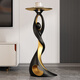 Bingshimei Living Room Art Floor Decorations Light Luxury High-end Sofa Side Tables TV Cabinet Decorations Housewarming Gifts Dancing Life Floor Black Gold/Height 70cm
