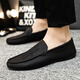 Specht 2025 Jugend Sommer All-Match Koreaner neuer fauler Beanie Schuhe Fashion Casual Herren Loafer Schuhe D838 Brown 40