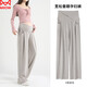 MiiOW Maternity Pants Spring and Autumn Outerwear Pregnancy and Postpartum Casual Wide Leg Pants Glutinous Rice Pants Maternity Clothing Autumn Oatmeal L