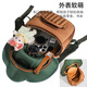 Huanxi Jiaer Kindergarten Small School Bag for Girls, Boys and Children, Lightweight and Cute Mushroom Three-dimensional Backpack for Going Out on Shoulders, Red Mushroom 21*9*26cm