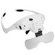Aibodo head-mounted magnifying glass pore pulling blackhead acne eyelashes glasses beauty salon special lamp grafting eyelashes HD BST9892B2 battery model 2 lamp