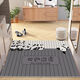 Beiyan no-wash door mat entry door mat pvc cute cartoon home entrance carpet can be cut and stain-resistant mat three dogs-welcome home width 80* length 100cm thickened thickness