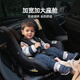 NUNA child safety seat 360-degree rotation 0-4 years old car baby seat ADAC high score i-Size certification PRUU original national standard calm gray (ADAC high score recommendation)