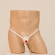 
Sexy underwear, men's Christmas hat, hollow thong, men's sexy men's underwear, men's breathable gay small suction, missed hair, gay adult T-trousers, blue, all size