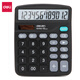 
Deli Deli 837es series dual power desktop office calculator 12-bit large screen desktop computer Office stationery supplies [classic] non-voice + dual power supply