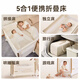 Karmababy Karman Crib Abnehmbares faltbares Neugeborenes nahtloses Spleißen großes Bett Multifunktion tragbares Baby Cradle Bettbett + Moskitonetz + Schlafstange + Pad + Korb + Windel Tisch