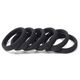 Baicuilai black hair rope seamless hair ring head rope 30 nylon high-elastic rubber bands hair leather case women's high-end sense