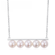 Duixin balance round, smooth and bright 8.5-9mm freshwater pearl silver pendant necklace 11.0-11.5mm