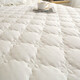 DREAM KARIN skin-friendly brushed quilted bed skirt bed cover single piece solid color dust-proof protective cover fitted sheet pad 180*200cm white