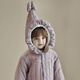 Bali Piggy Girls Cotton Clothes Autumn and Winter Sweet and Cute Outing Thickened Cotton Jackets for Baby Girls Padded Warm Tops Children's Jackets Xingluo Zi 90