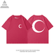 Iosn King of Fighters KOF Anime Kurzärärmelte T-Shirt Street Fighter Yagami Kusaki Kyoko Arcade Game cos 2d periphere Kleidung Kurzärärmelte-a12808-Front Brustmarke Rückenblack S 160-165cm/90-110jin [Jin Equals 0,5 kg] kg]