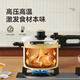 Kims cook pressure cooker explosion-proof large capacity small micro pressure cooker stainless steel stew pot household gas induction cooker universal milk yellow (suitable for 3 to 6 people) 22cm 6L