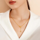 Liufu Jewelry Light and Shadow Gold Foot Gold Ball Coin Gold Beads 5G Gold Necklace Set Gift Priced 006490NA 8.62 grams (including labor cost 1,396 yuan)