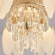 XMSJ Cream Style Light Luxury Living Room Master Light Bedroom Light French Feather Crystal Restaurant Creative Lamp 2024 New Chandelier Light Source Ra9710 Head Offline Voice