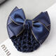 Mengke flower-headed female professional hairpin net bag hotel nurse flight attendant bank stewardess waiter work hairpin net decoration hairpin net (Phnom Penh blue)