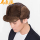 Ma Juyuan, a time-honored Chinese brand, mink hair fashionable cold-proof and warm casual hat for middle-aged and elderly people, horse hat gift jazz hat, A black mink full P horse hat brown 56cm