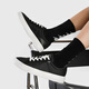 Kappa Herrenschuhe Leinwandschuhe Herren Sportbrettschuhe Herren Sommer Neuem Stil Atmungsaktives Soft Sohle lässige Schuhe Dicke einzige weiße Schuhe Schwarz 40