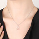Jinduoxi Pt950 platinum necklace for men and women, ingot chain, PT platinum clavicle chain, versatile platinum pendant, platinum necklace for women, weighs about 3.8-4 grams, is 40 cm long, and is 1.1MM wide.
